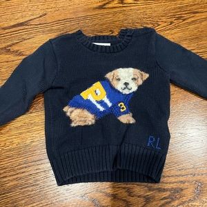 Ralph Lauren Dog Print Sweater